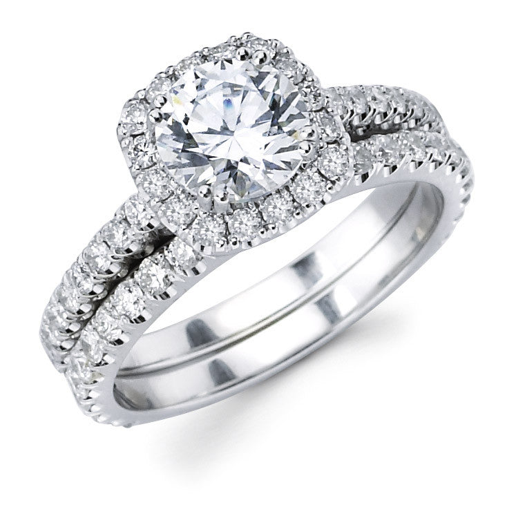 1/4 CT. T.W. Princess-Cut Diamond Cushion-Shaped Frame Promise Ring in 10K  Gold | Zales