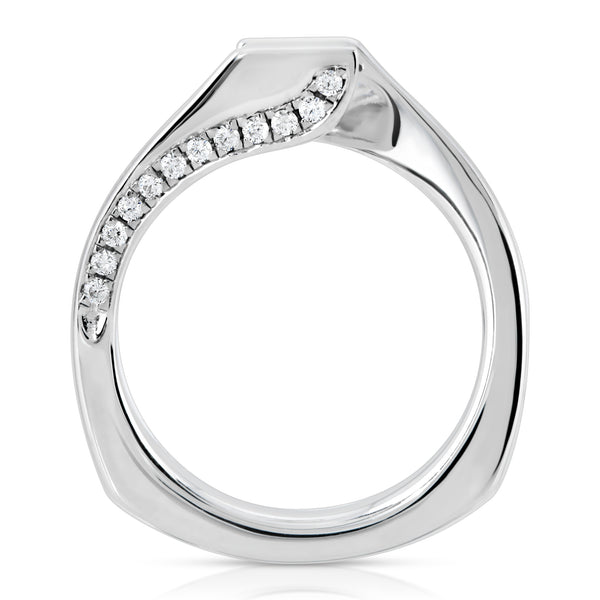 Bijoux Tension Set Engagement Ring in 14K, 18K or Platinum