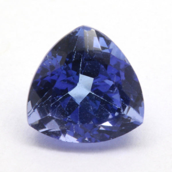 1.09ct Trillion Violet Blue Tanzanite 6.2x6.2mm VS Natural, Tanzania