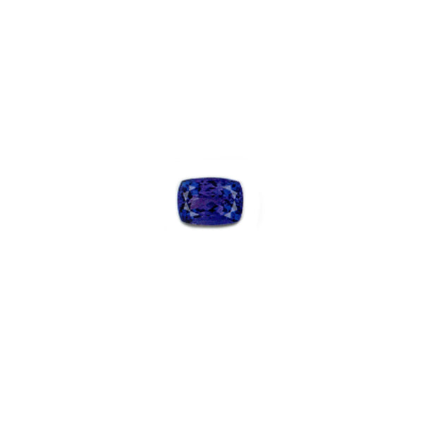 AGL 3.39ct Cushion Tanzanite Diamond Engagement Ring 18K Rose Gold 950 Platinum