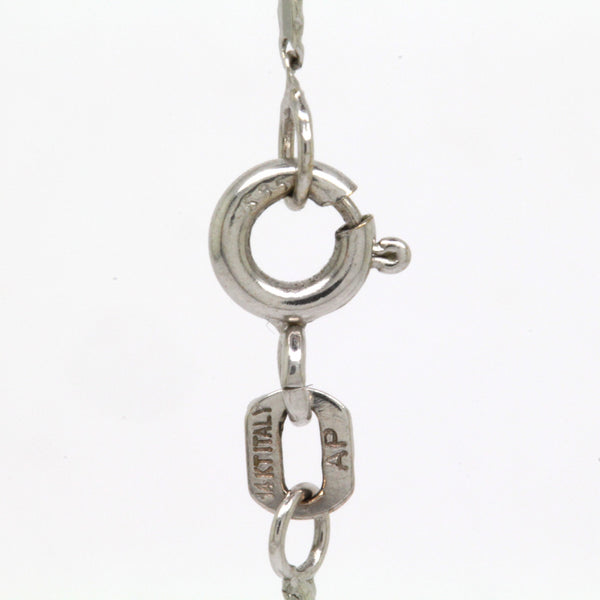 Blissful 0.56cts Diamond Cross Pendant Necklace, 14K White Gold, 17in L